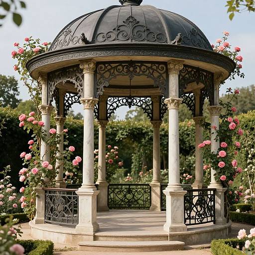Ornate Vintage Gazebos in Royal Garden