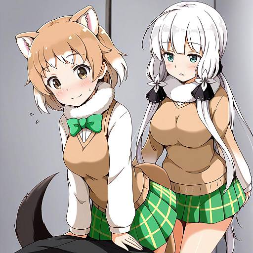 Illustration of Black-tailed prairie dog (kemono friends), kemono friends in the style of Aikawa ryou