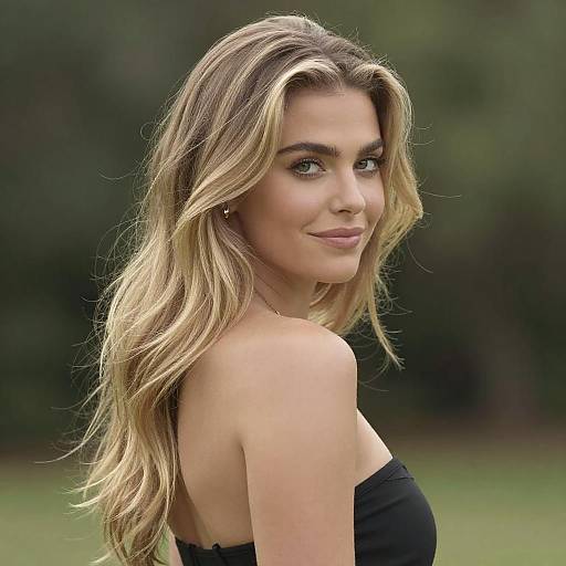 Blonde Woman Outdoor Portrait