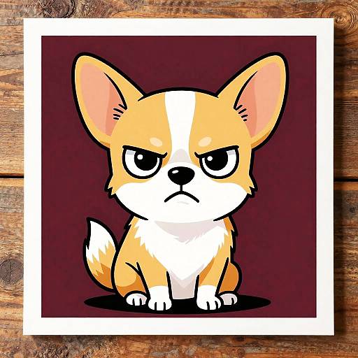 Quirky Cartoon Chihuahua Digital Art