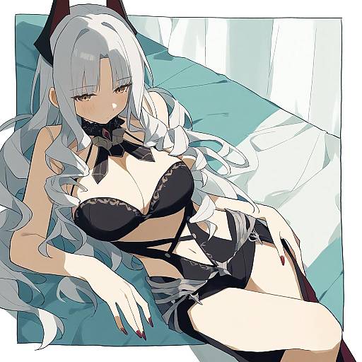 Illustration of Carmilla (fate), fate (series) in the style of Coldcat.