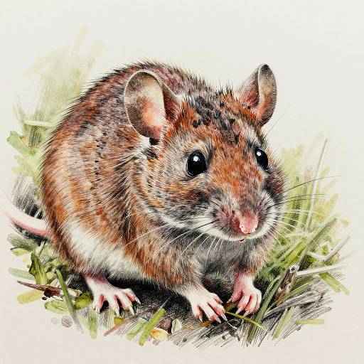 Realistic Mouse Drawing in Nature