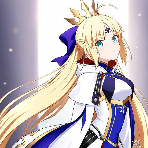 Illustration of Artoria caster (third ascension) (fate), fate/grand order in the style of Sazanami konami