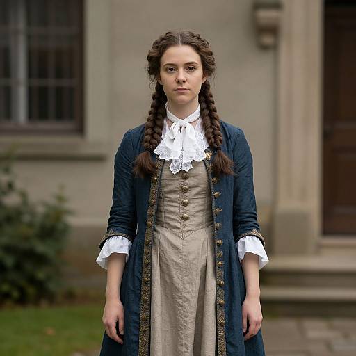 Young Woman in 18th Century Vintage