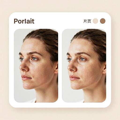 Side-by-Side Face Aging Portrait