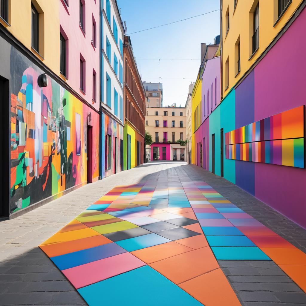 Vibrant Urban Street Art Installation