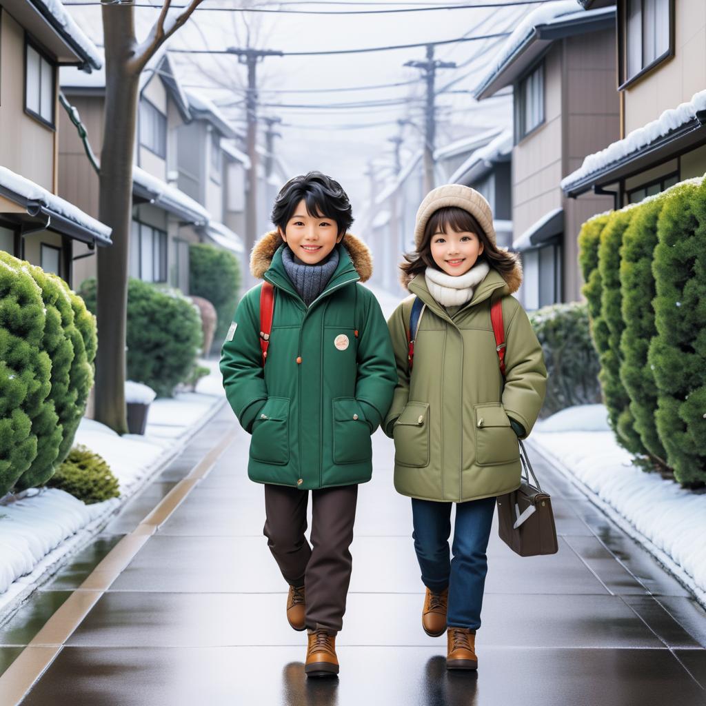 Heartwarming Winter Walk of Friendship