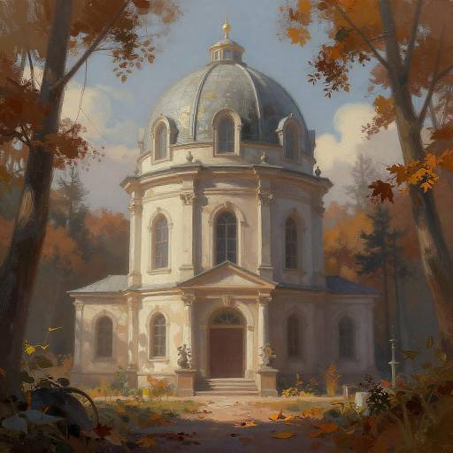 Luminous Encaustic Autumn Observatory Render