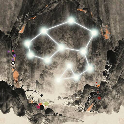 Mystical Crystal Cavern with Arcane Constellations