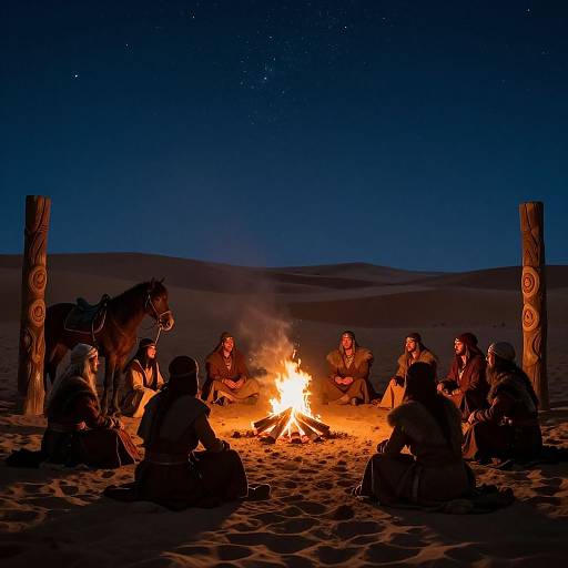 Gerudo Warrior Camp at Dusk