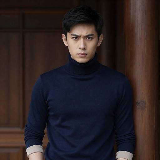 Intense Portrait of a Young Man