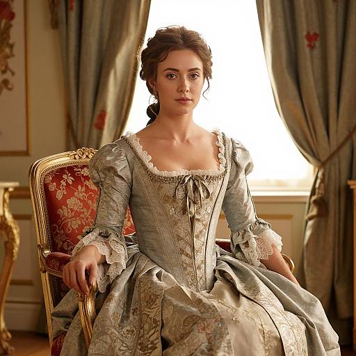 Elegant 18th-Century Lady Portrait