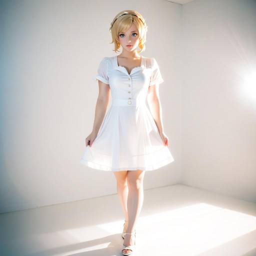 Pinhole Photo of Cosplay Beauty