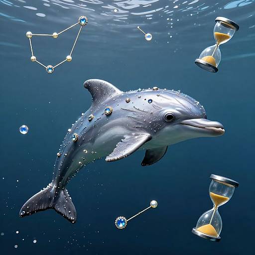 Clockwork Dolphin in Mercury Sky