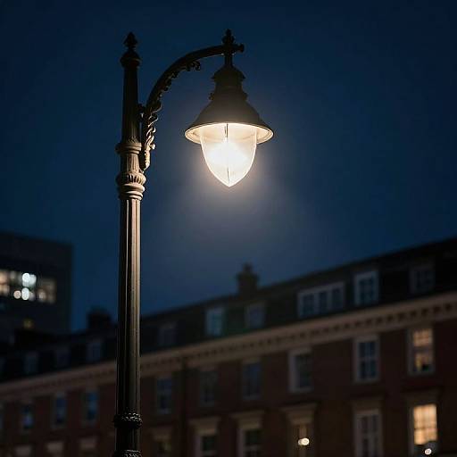 Weeping Angel Streetlamp Illuminating City