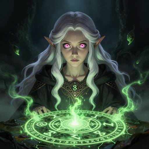 Elven Necromancer Summoning Ritual