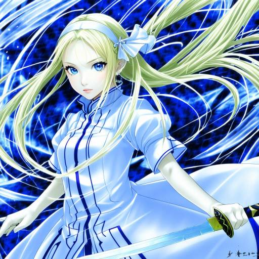 Illustration of Alice zuberg, sword art online in the style of Akatsuki hijiri