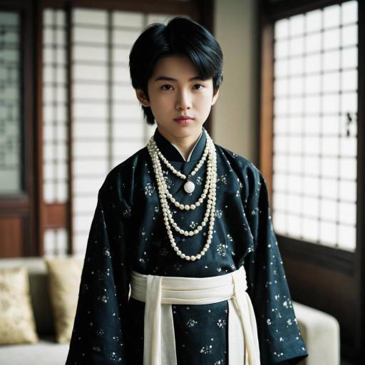 Elegant Pearl Costume for a Boy