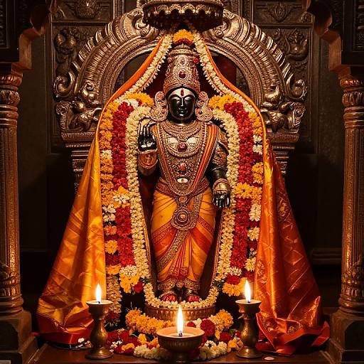Venkateswara Idol on Grand Altar