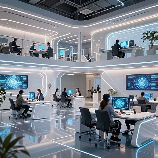 Futuristic High-Tech Office Space