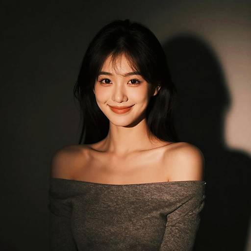 Photorealistic Portrait of a Smiling Girl