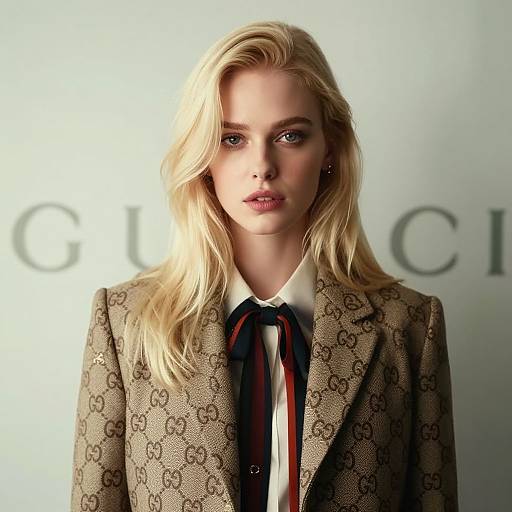 Vintage-Inspired Gucci Blonde Portrait