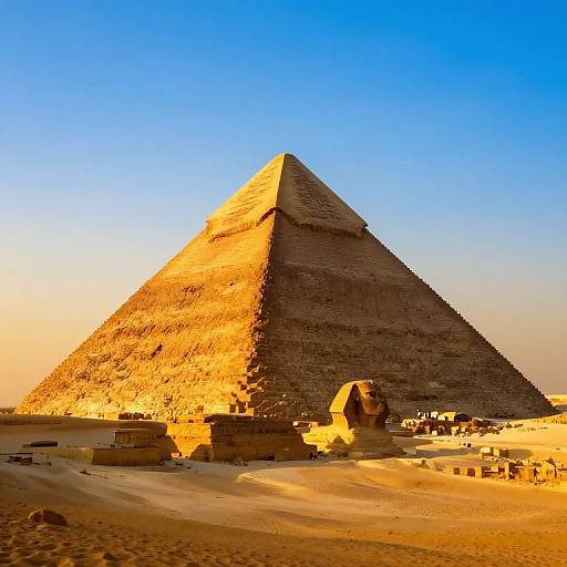 Majestic Kheops Pyramid at Sunset