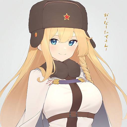 Illustration of Mosin-nagant (girls' frontline), girls' frontline in the style of Kanpa (campagne 9)