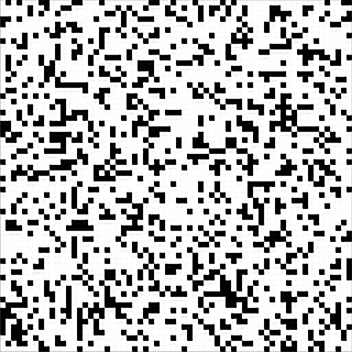 Abstract black and white pixel pattern