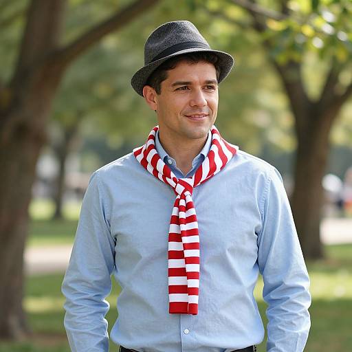 Confident Man in Sunny Park