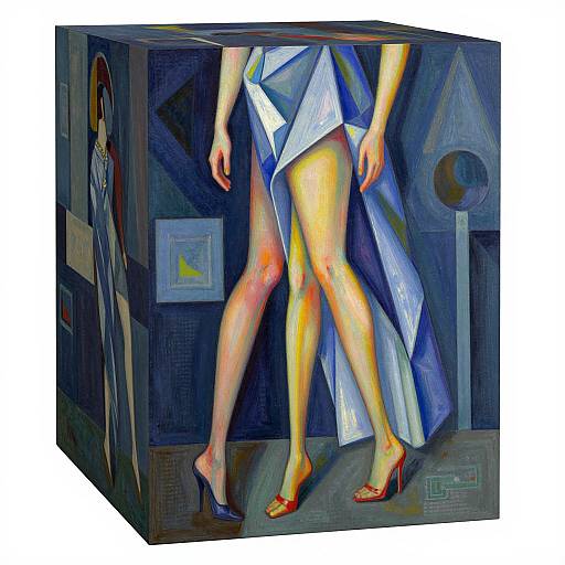 Futuristic Romanticism Woman Portrait