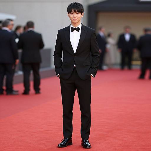 Elegant Male Red Carpet Fashion