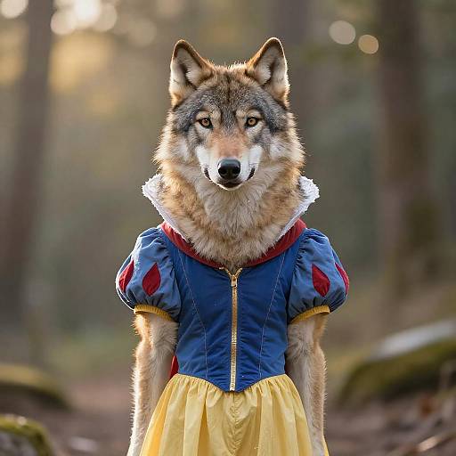 Wolf in Snow White Costume