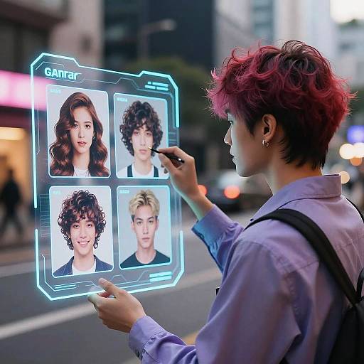 Vibrant AI Hairstyle Exploration