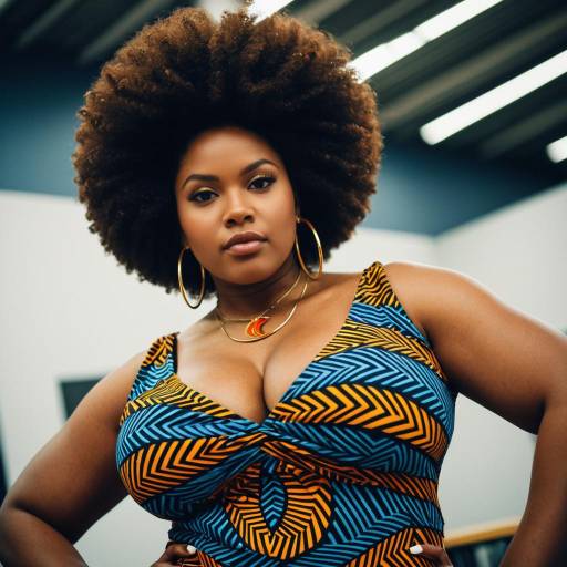 Confident Curvy Boss in Cosplay Outfit