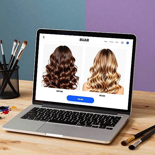 Creative Online Hair Color Try-On