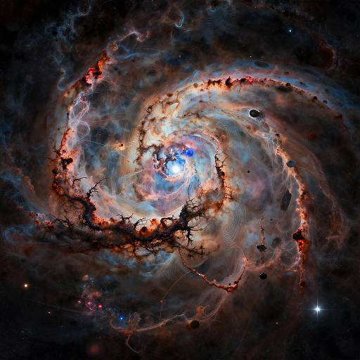 Surreal Cosmic Nebula Digital Art