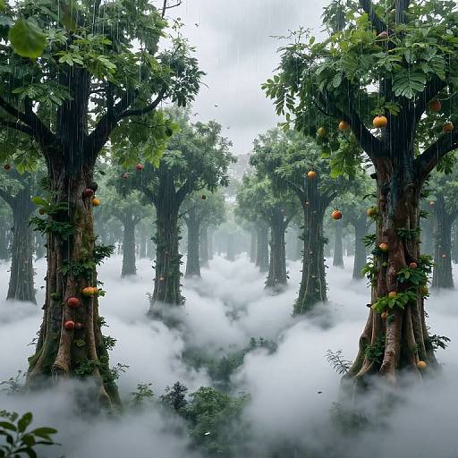 Surreal Upside-Down Cloud Forest