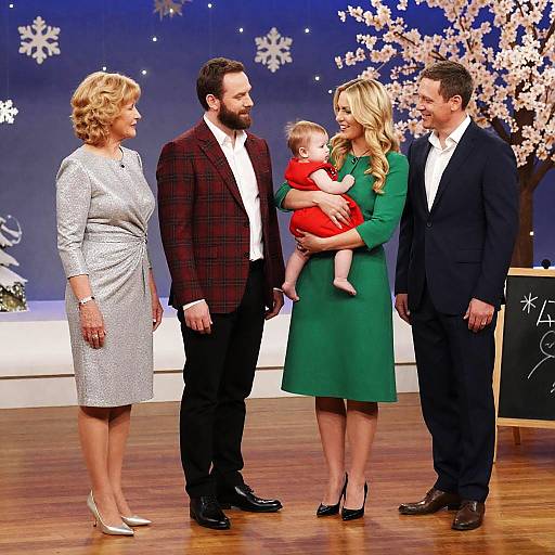 Festive Gathering with Joyful Celebration