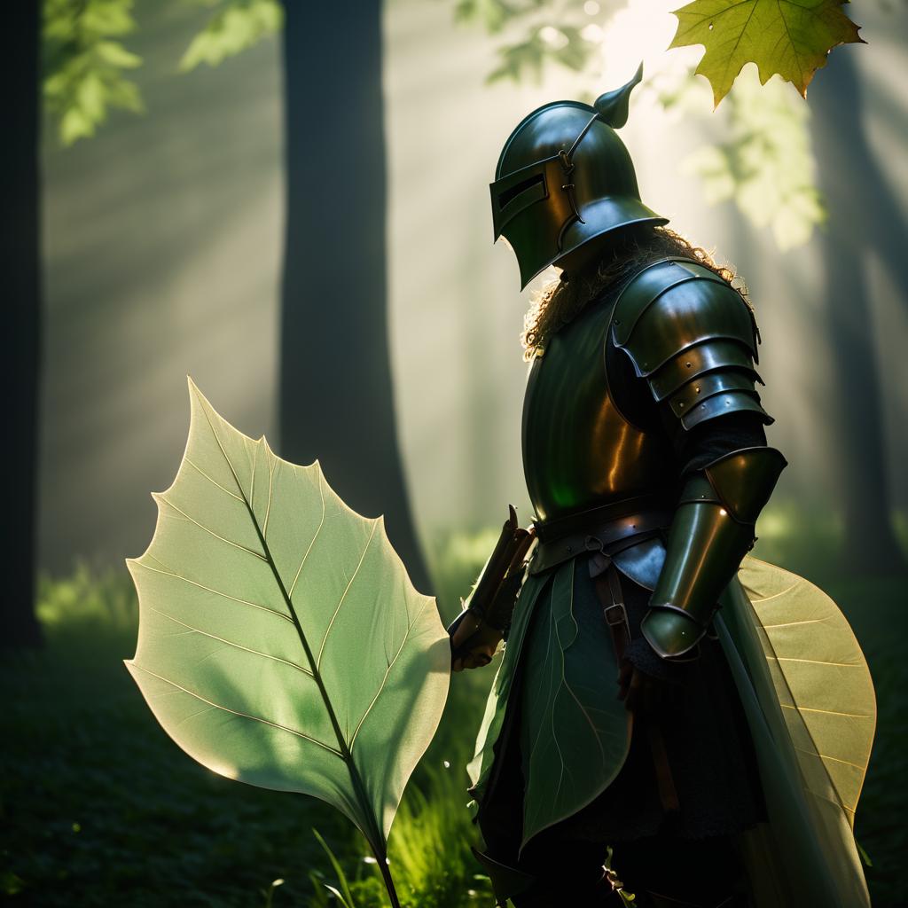 Cinematic Portrait of a Knight in Nature