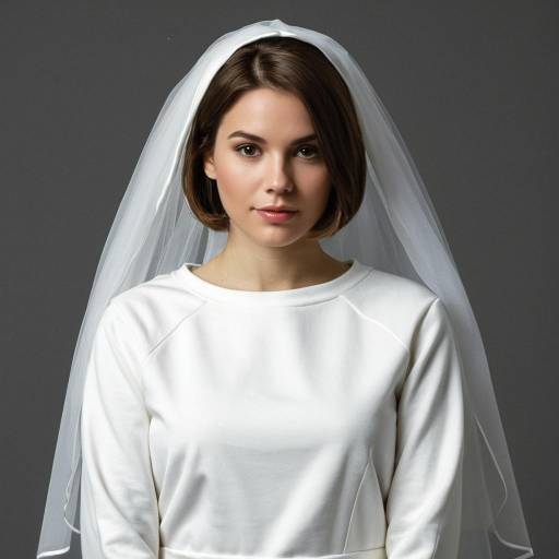 Realistic Bride Sweatshirt Costume Portrait