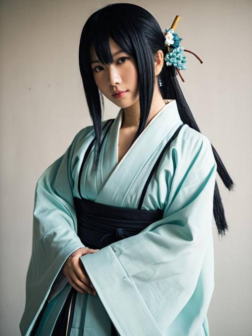 Woman in Shigekiyo Yangu Cosplay Costume