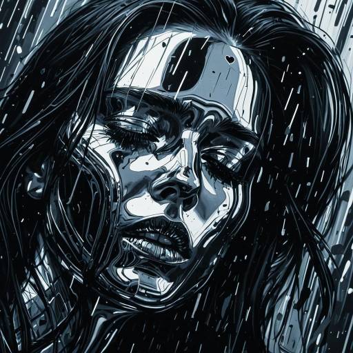 Emotional Heartbreak in Metallic Tones Emotional Heartbreak in Metallic Tones