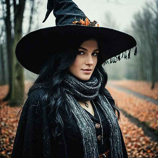 Elegant Rich Witch Costume Design