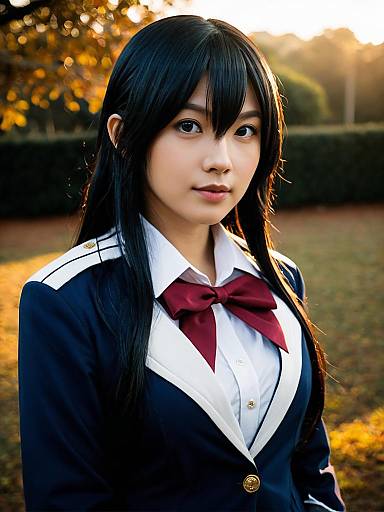 Realistic Azusa Miura Cosplay Photo