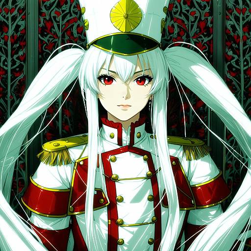 Illustration of Altair (re:creators), re:creators in the style of Peso (cheese company)