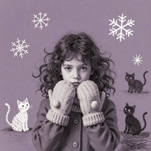 Melancholy Stippling with Sumi-e Influence