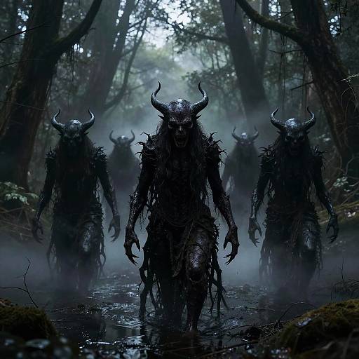 Sinister Animals in Haunted Swamp