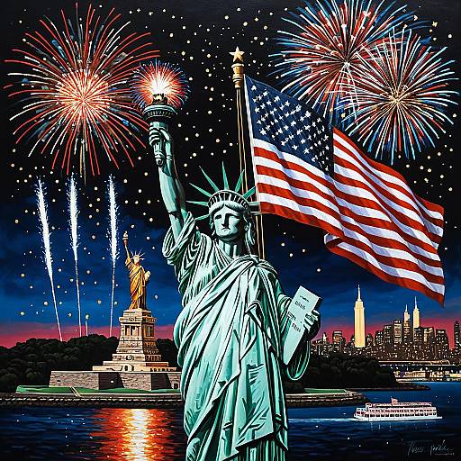 2016 Presidential Oil Portrait with Liberty