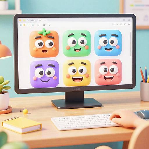 Creative 3D Cartoon Maker Scene